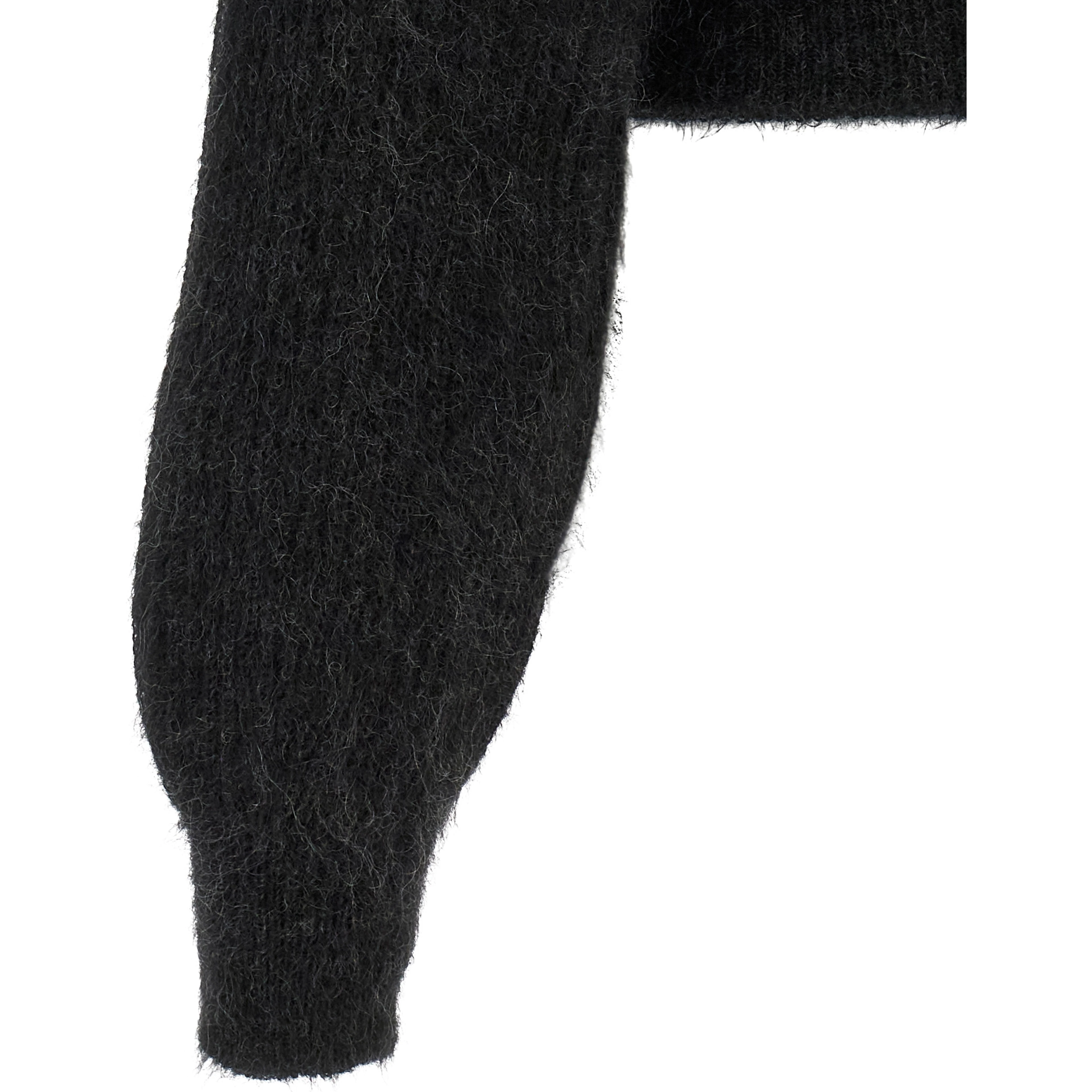 Black Wool Cardigan