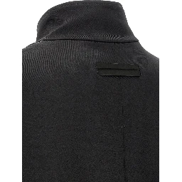 Black Satin Sweatshirt