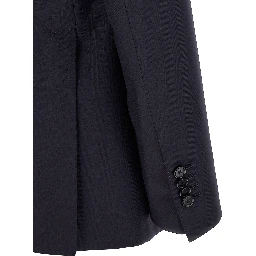 Blue Virgin Wool Two-Piece Suit