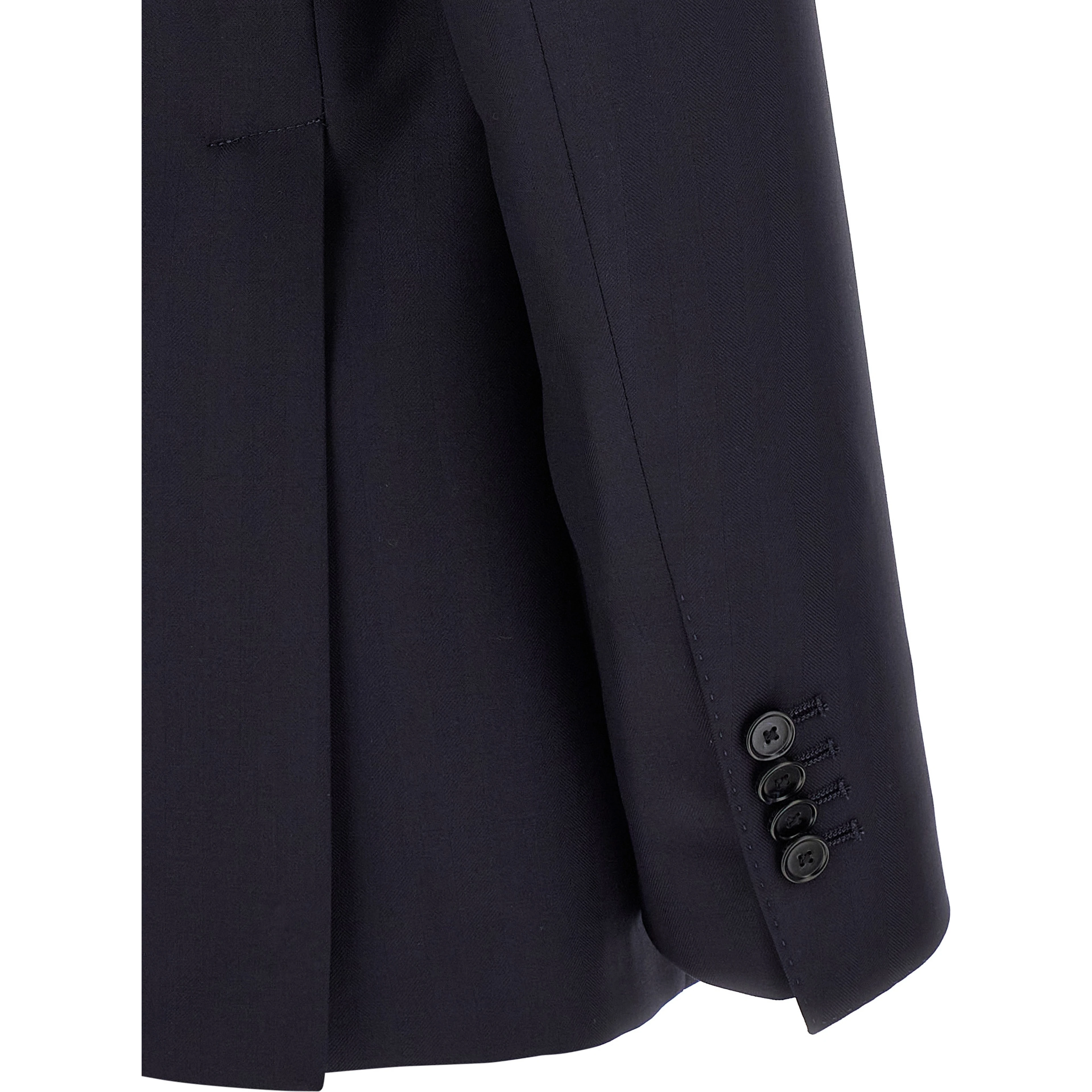 Blue Virgin Wool Two-Piece Suit