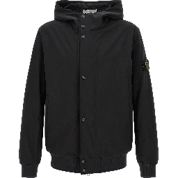 Black Polyester Shell Jacket