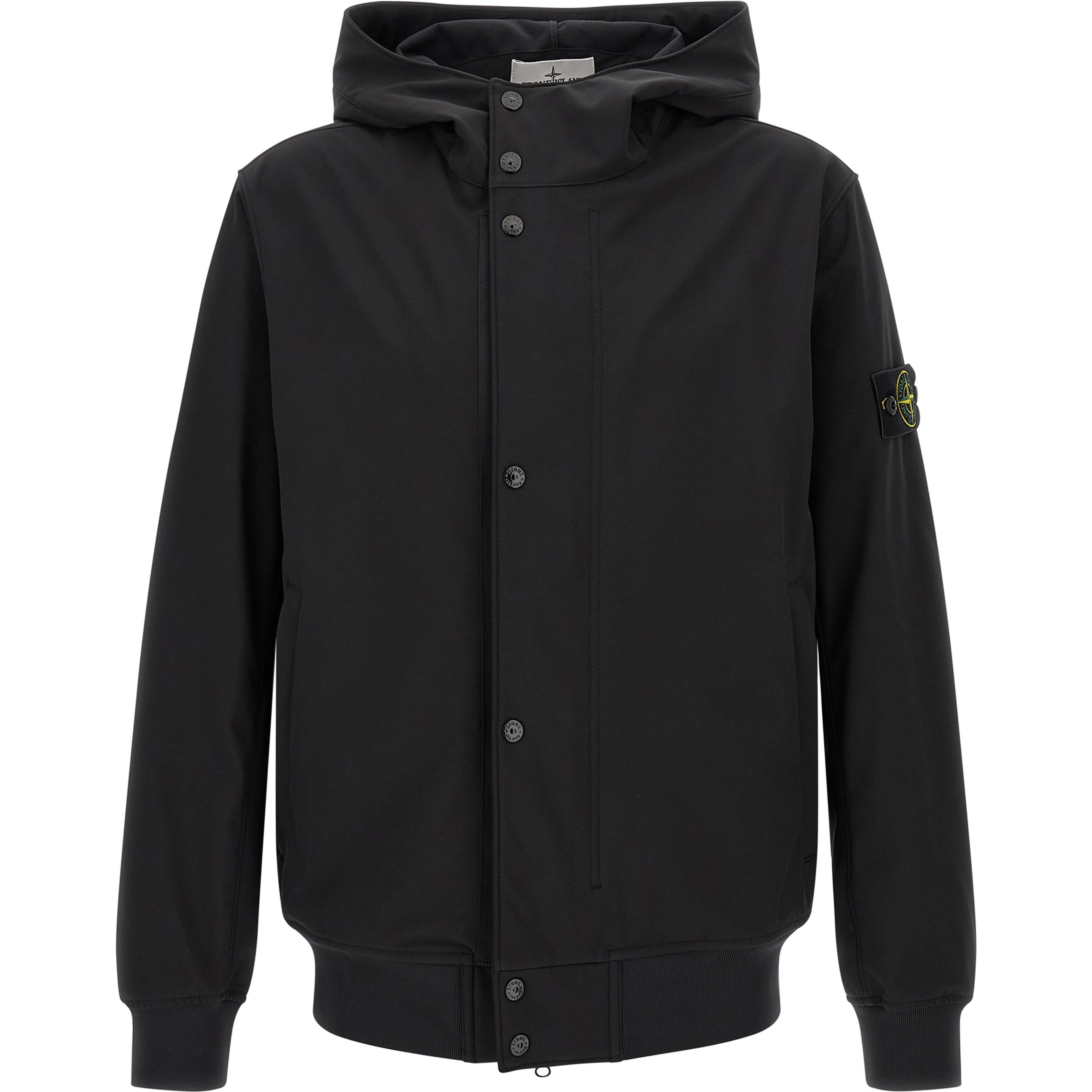 Black Polyester Shell Jacket