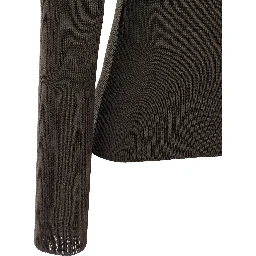 Brown Virgin Wool Cardigan