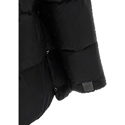 Black Polyamide Full-Length Jacket