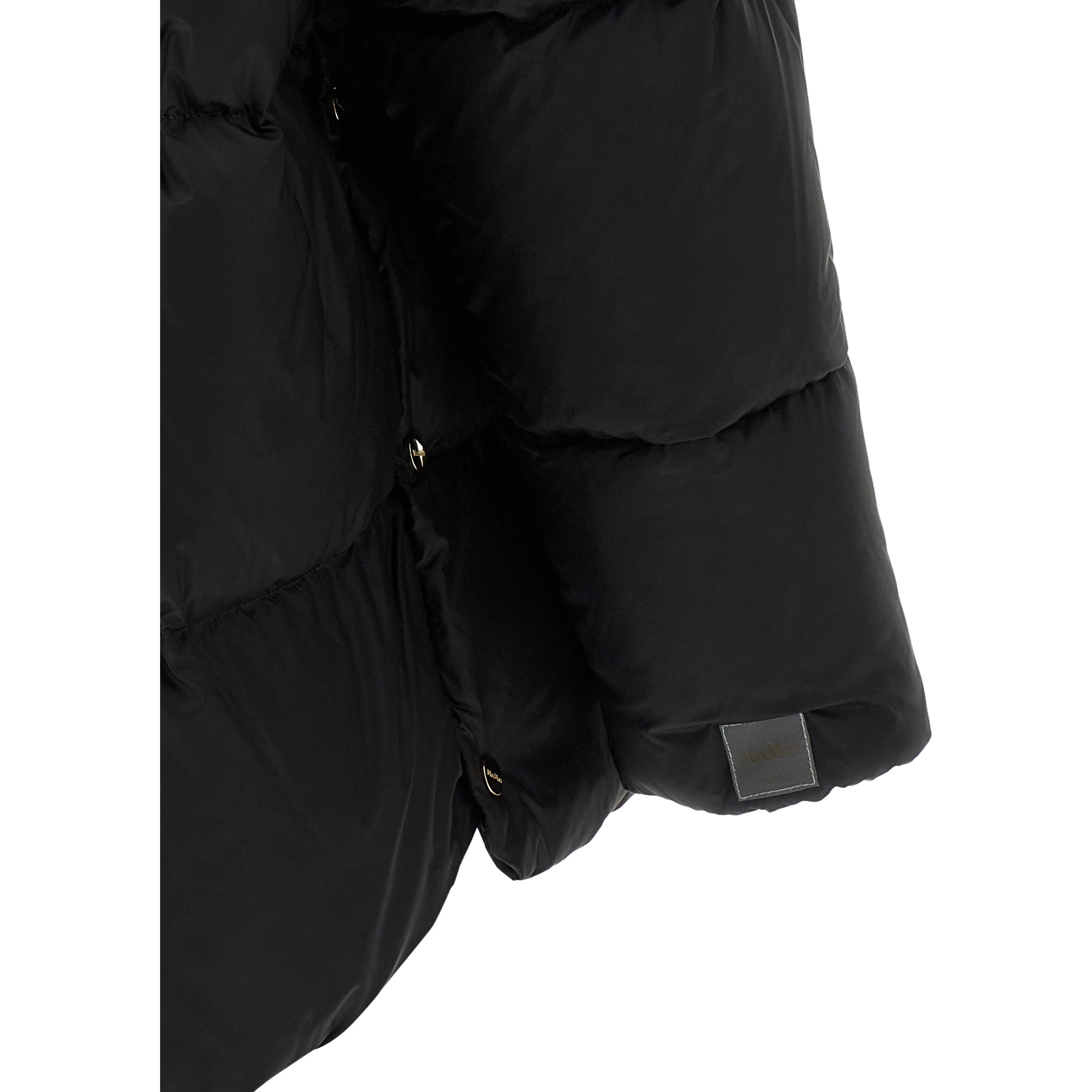 Black Polyamide Full-Length Jacket