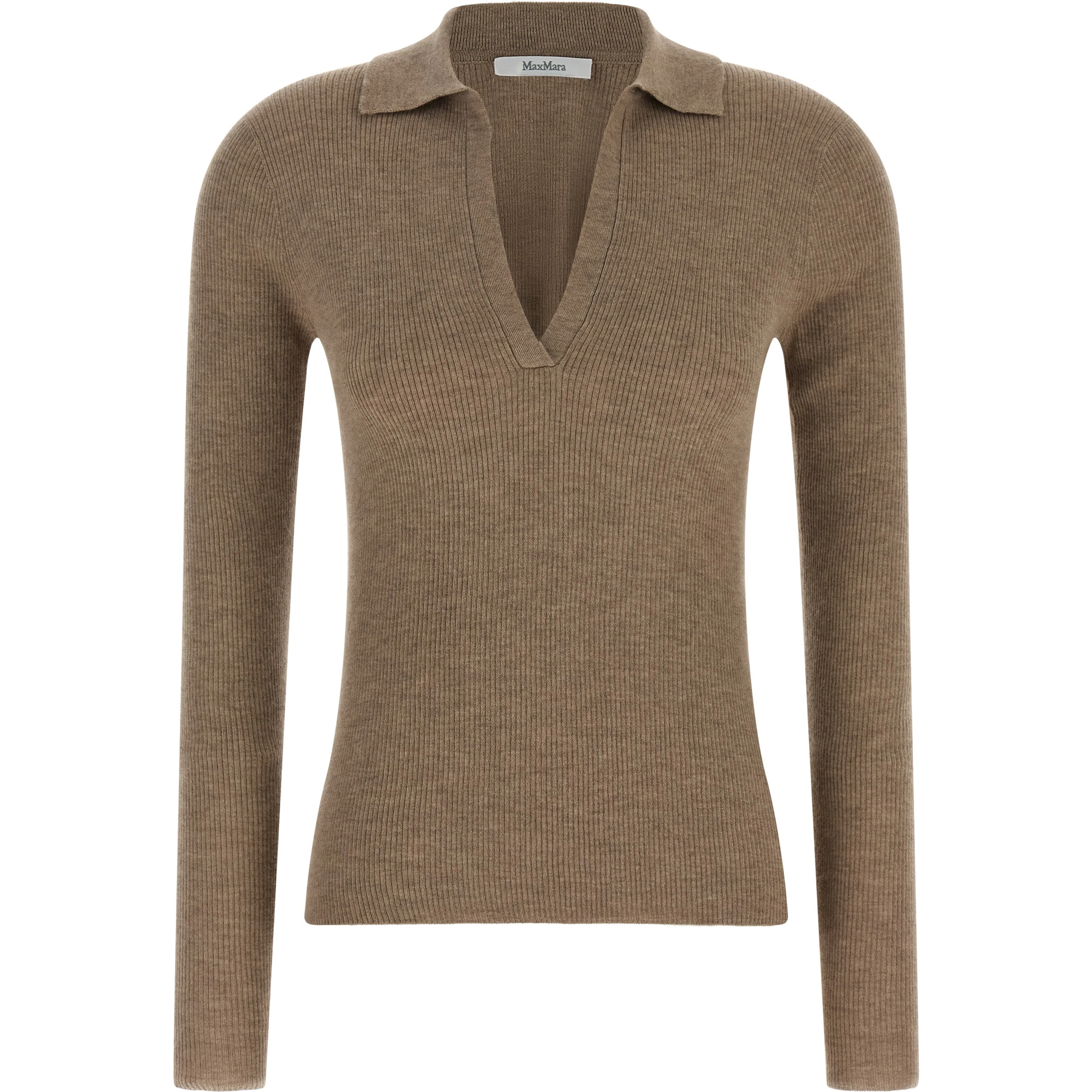 Beige Cashmere Polo Shirt