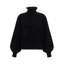 Black Wool Cardigan