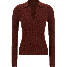 Bordeaux Cashmere Polo Shirt
