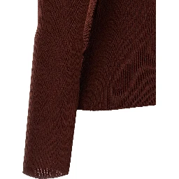 Bordeaux Virgin Wool Cardigan