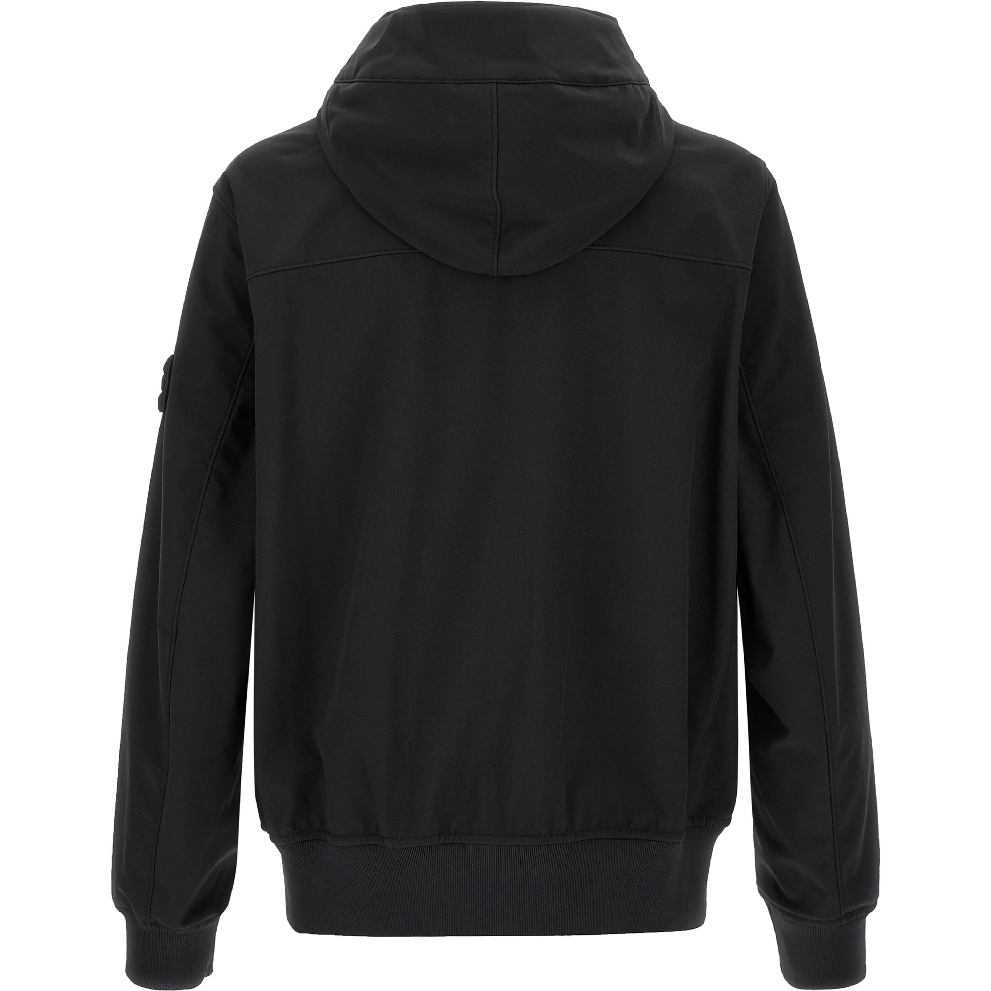 Black Polyester Shell Jacket