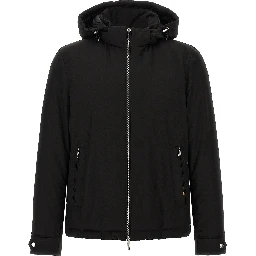 Black Wool Full-Length Jacket