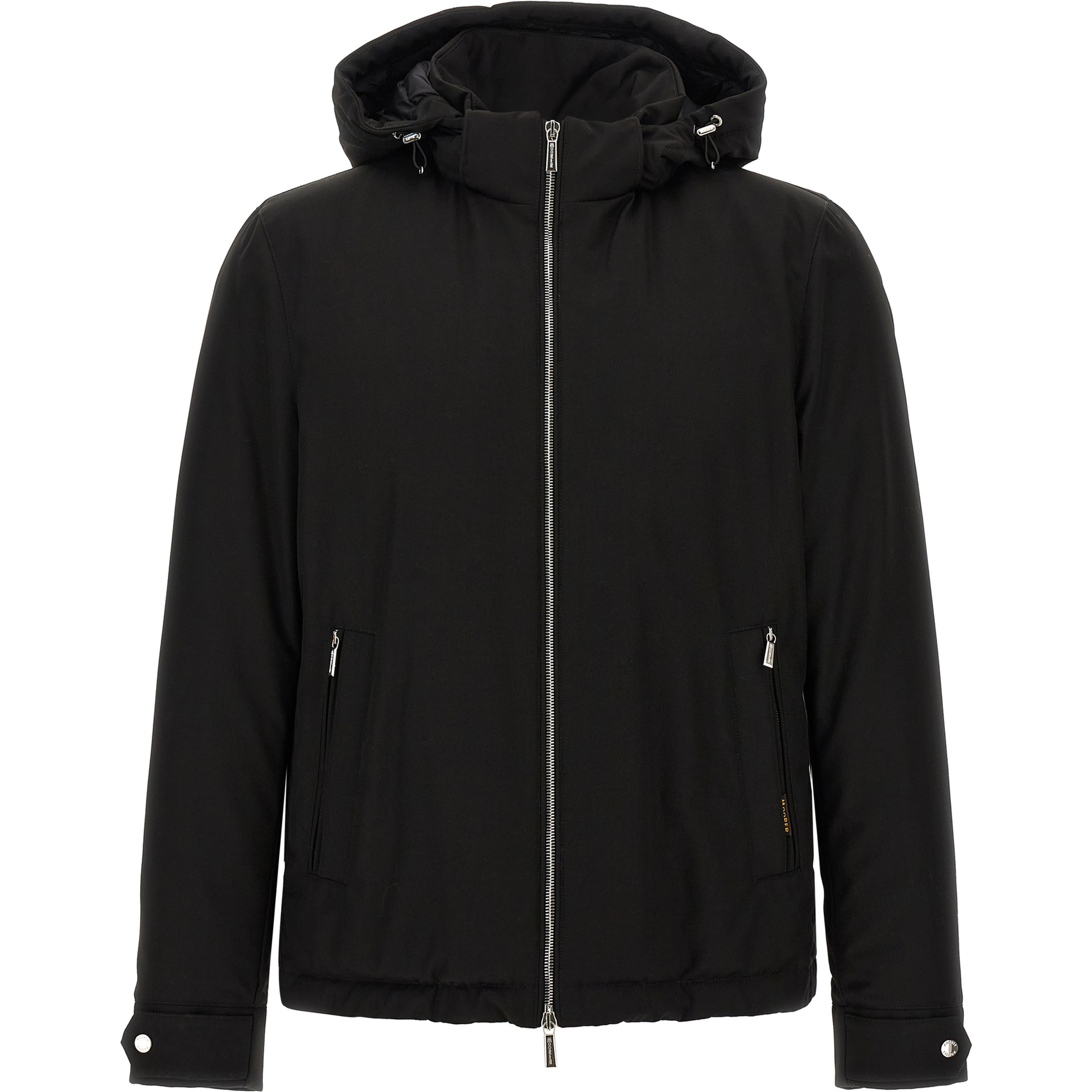 Black Wool Full-Length Jacket