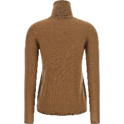 Beige Virgin Wool Cardigan