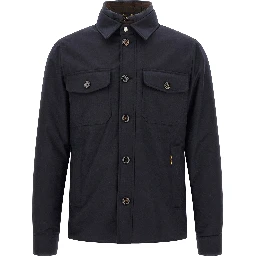 Blue Wool Full-Length Jacket