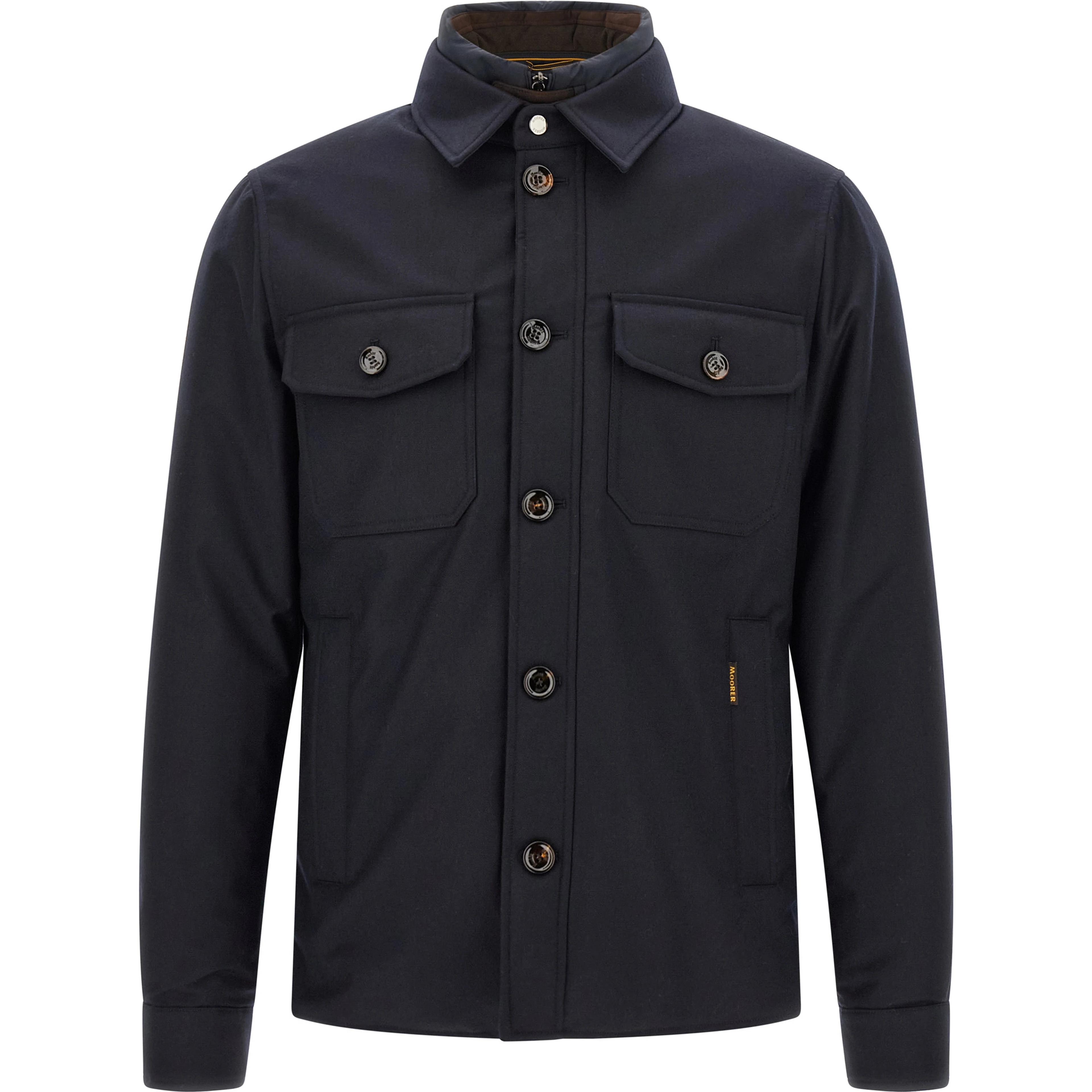 Blue Wool Full-Length Jacket