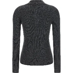 Gray Cashmere Polo Shirt