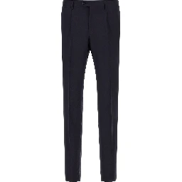 Blue Virgin Wool Two-Piece Suit