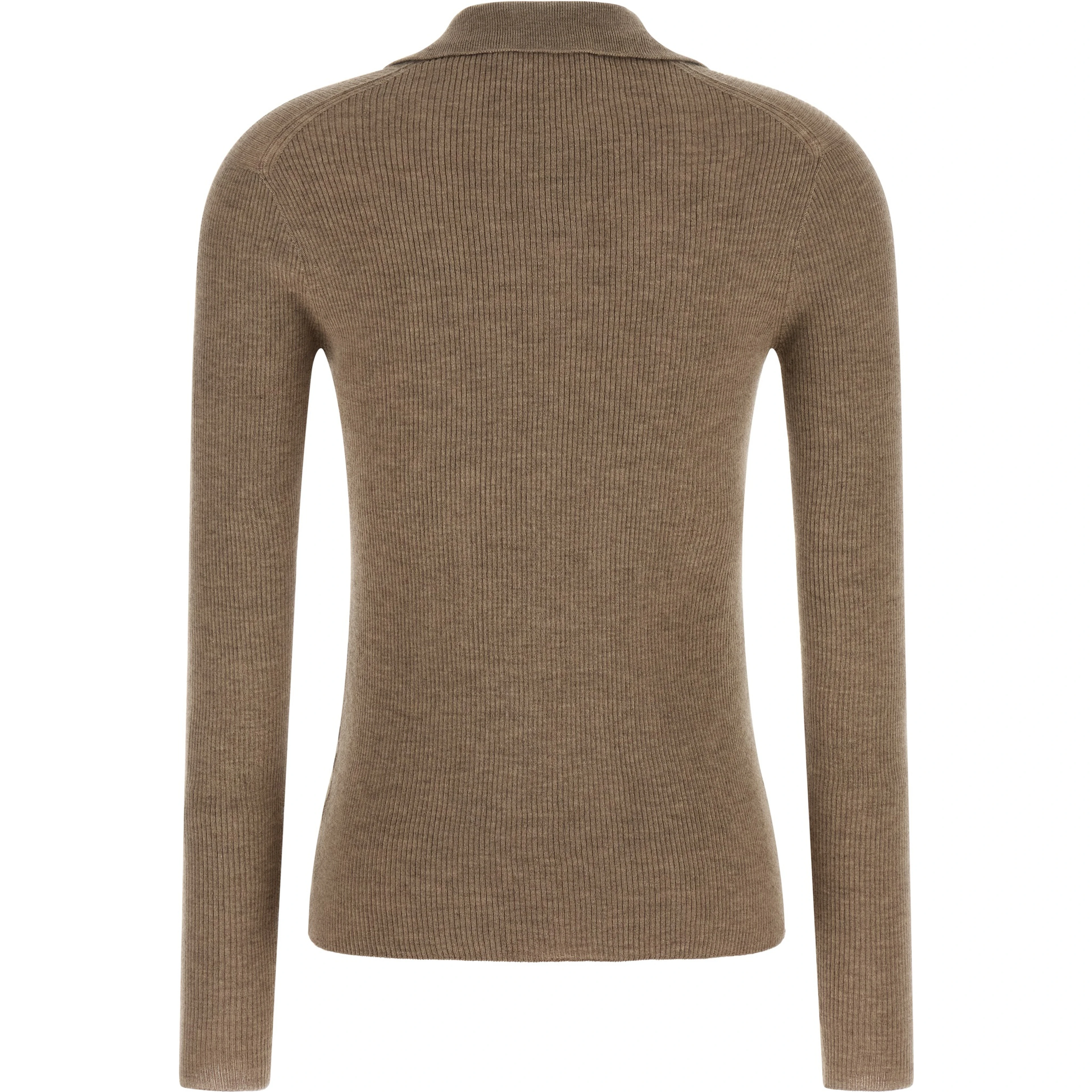 Beige Cashmere Polo Shirt