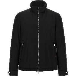 Black Wool Full-Length Jacket