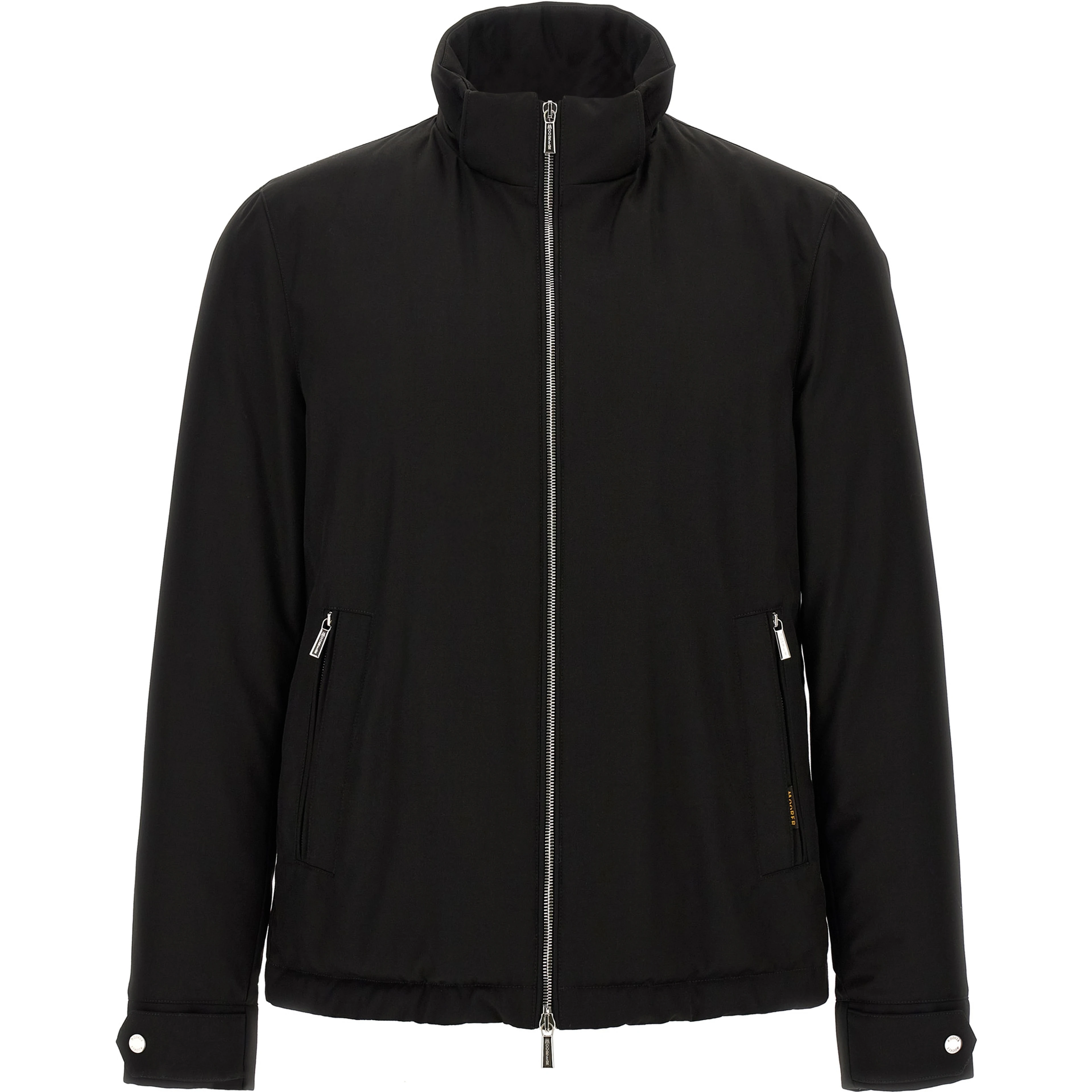 Black Wool Full-Length Jacket