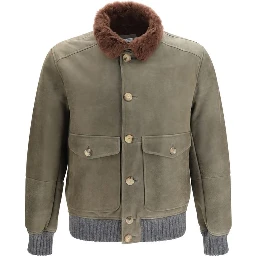 Bicolor Cashmere Bomber