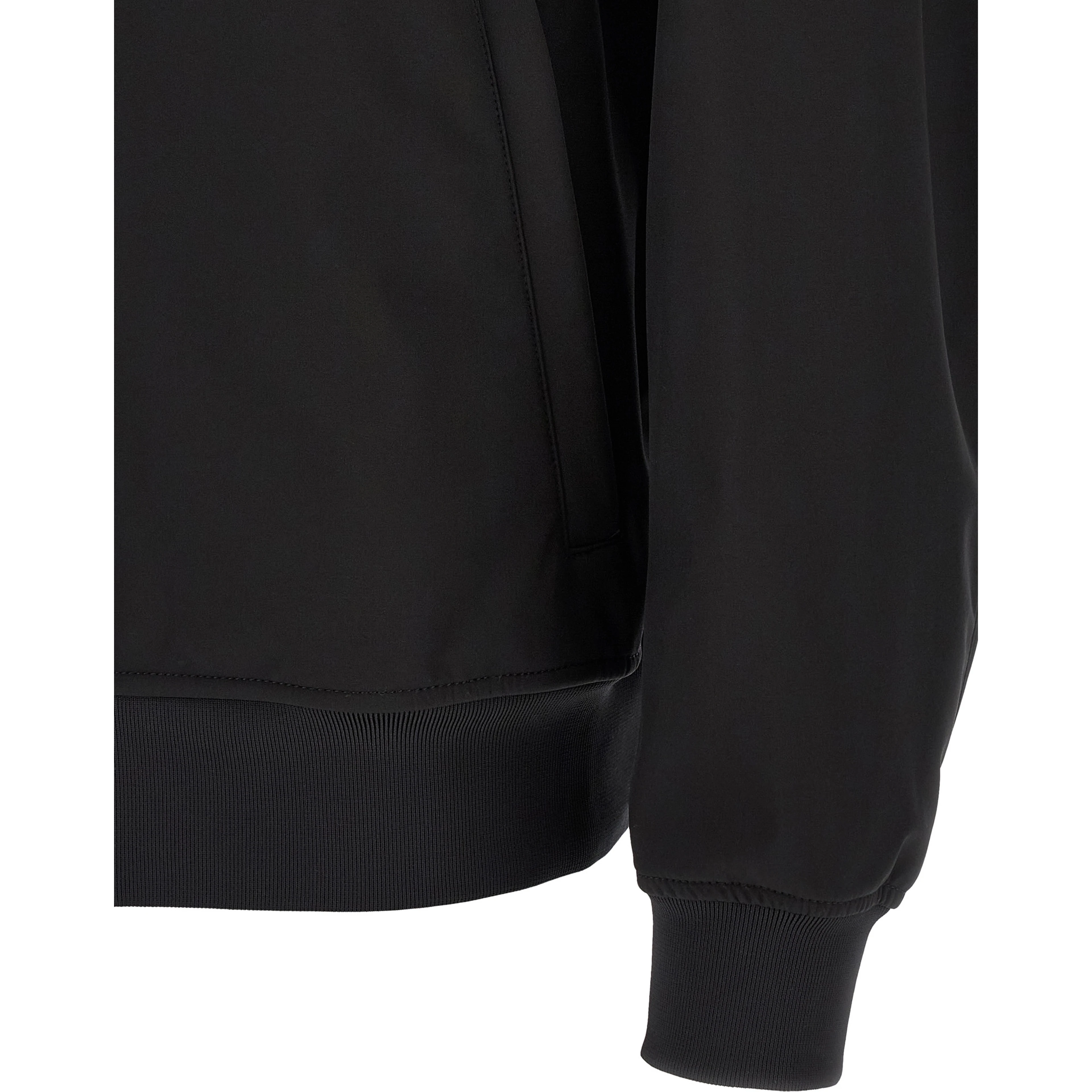 Black Polyester Shell Jacket