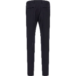 Blue Virgin Wool Two-Piece Suit