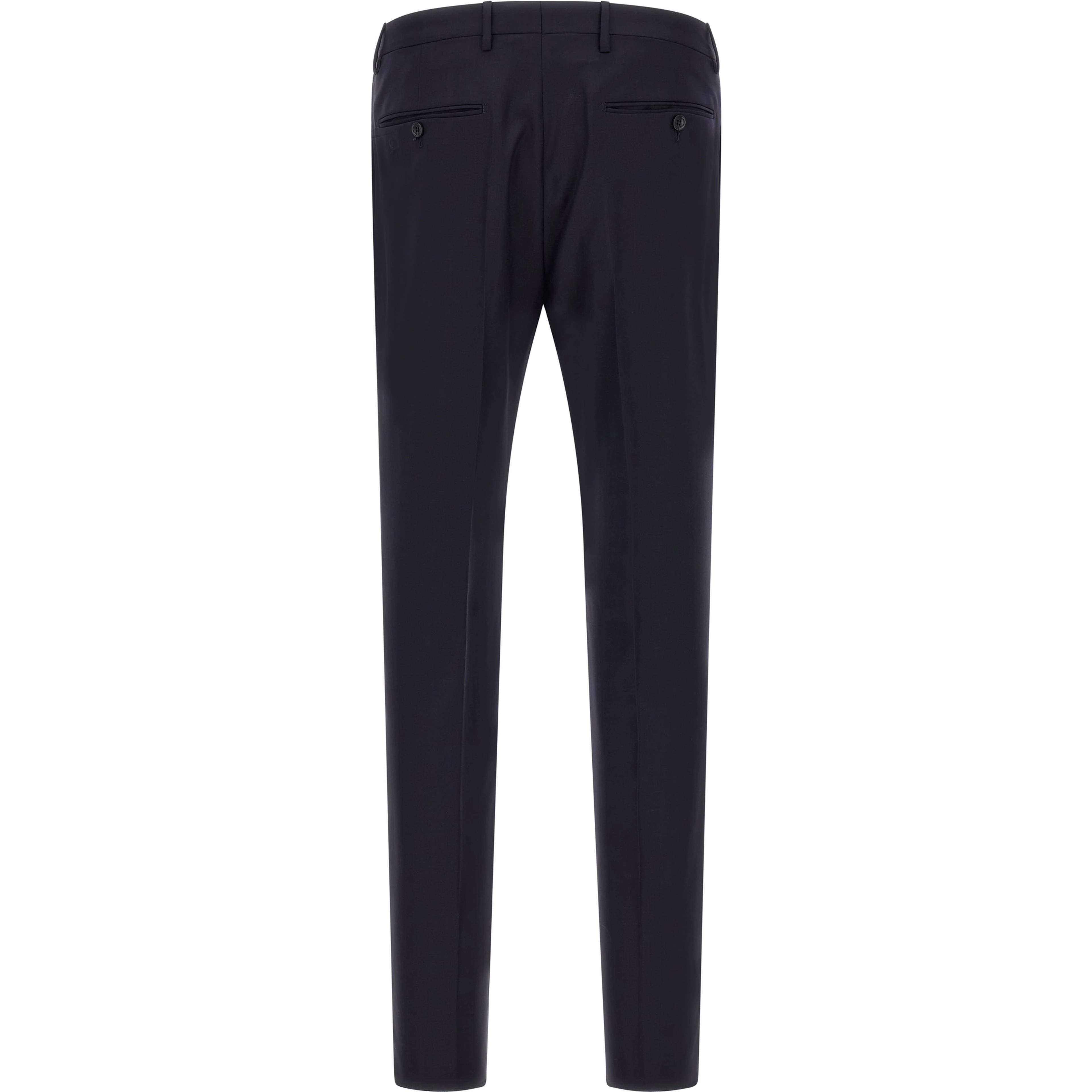 Blue Virgin Wool Two-Piece Suit