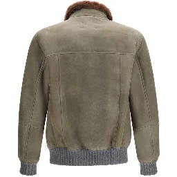 Bicolor Cashmere Bomber