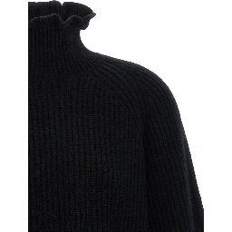 Black Wool Cardigan