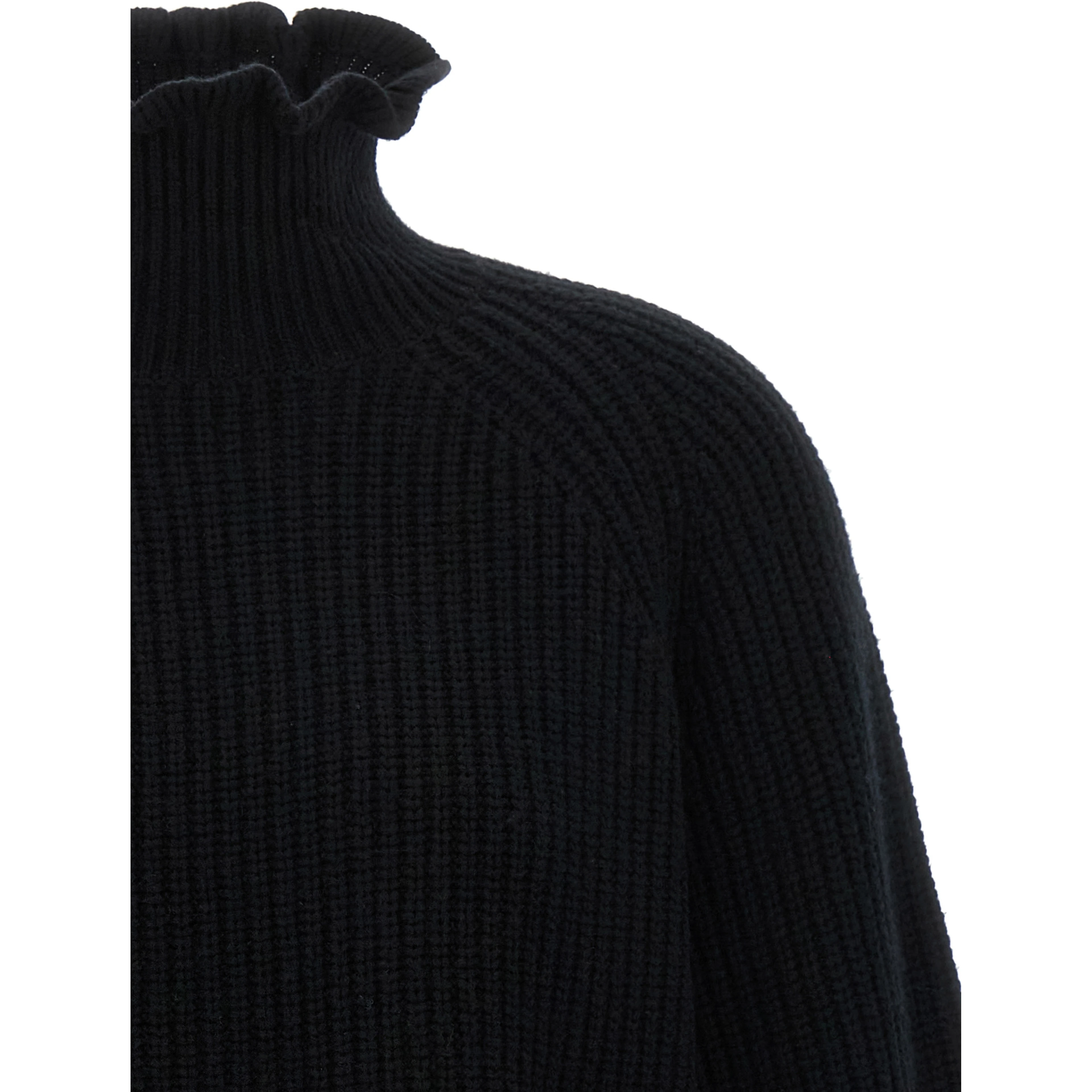 Black Wool Cardigan