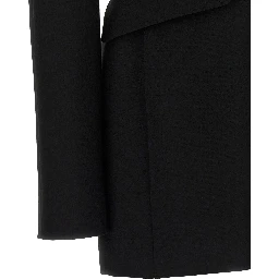 Black Viscose Short Dress