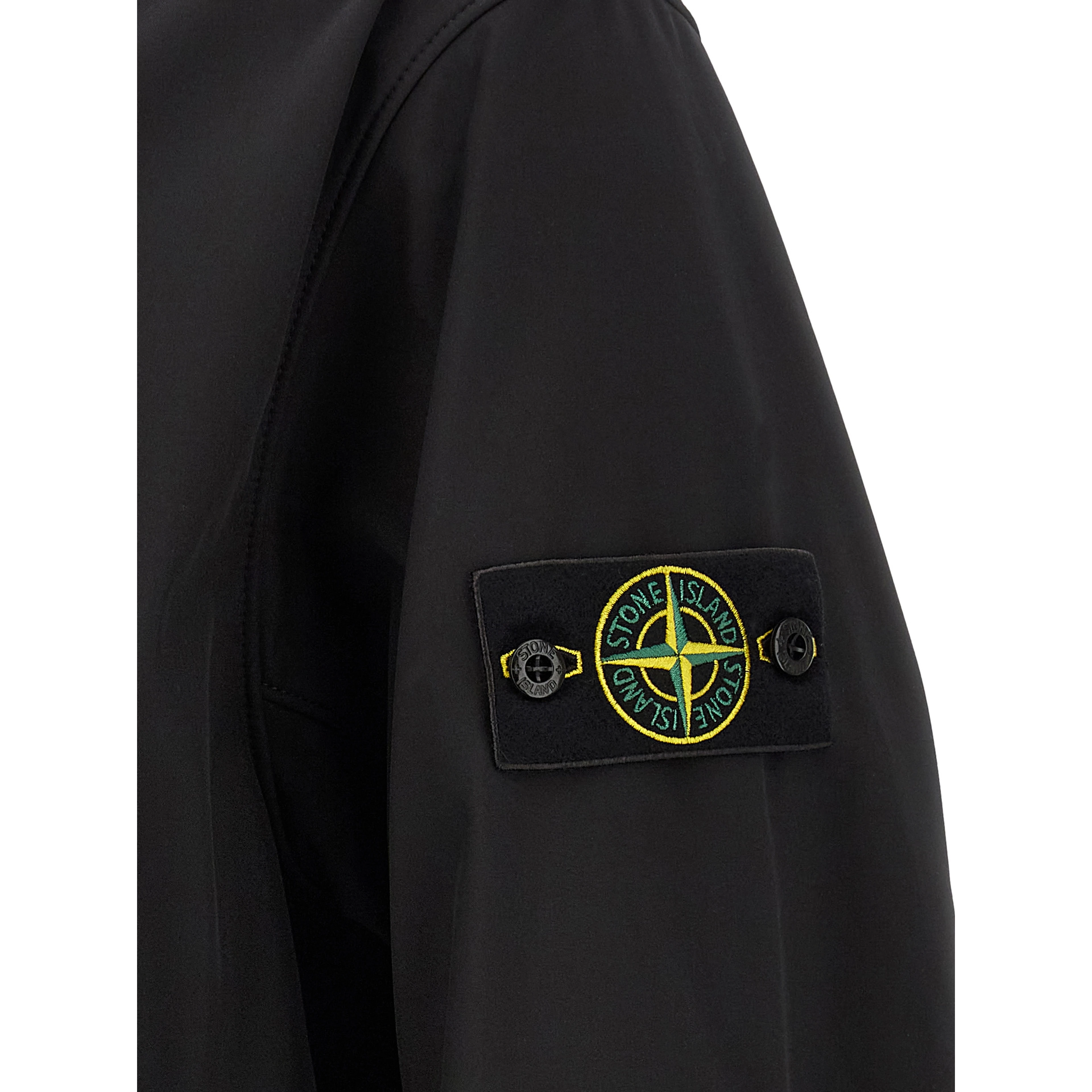 Black Polyester Shell Jacket