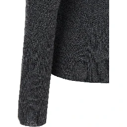 Gray Cashmere Polo Shirt