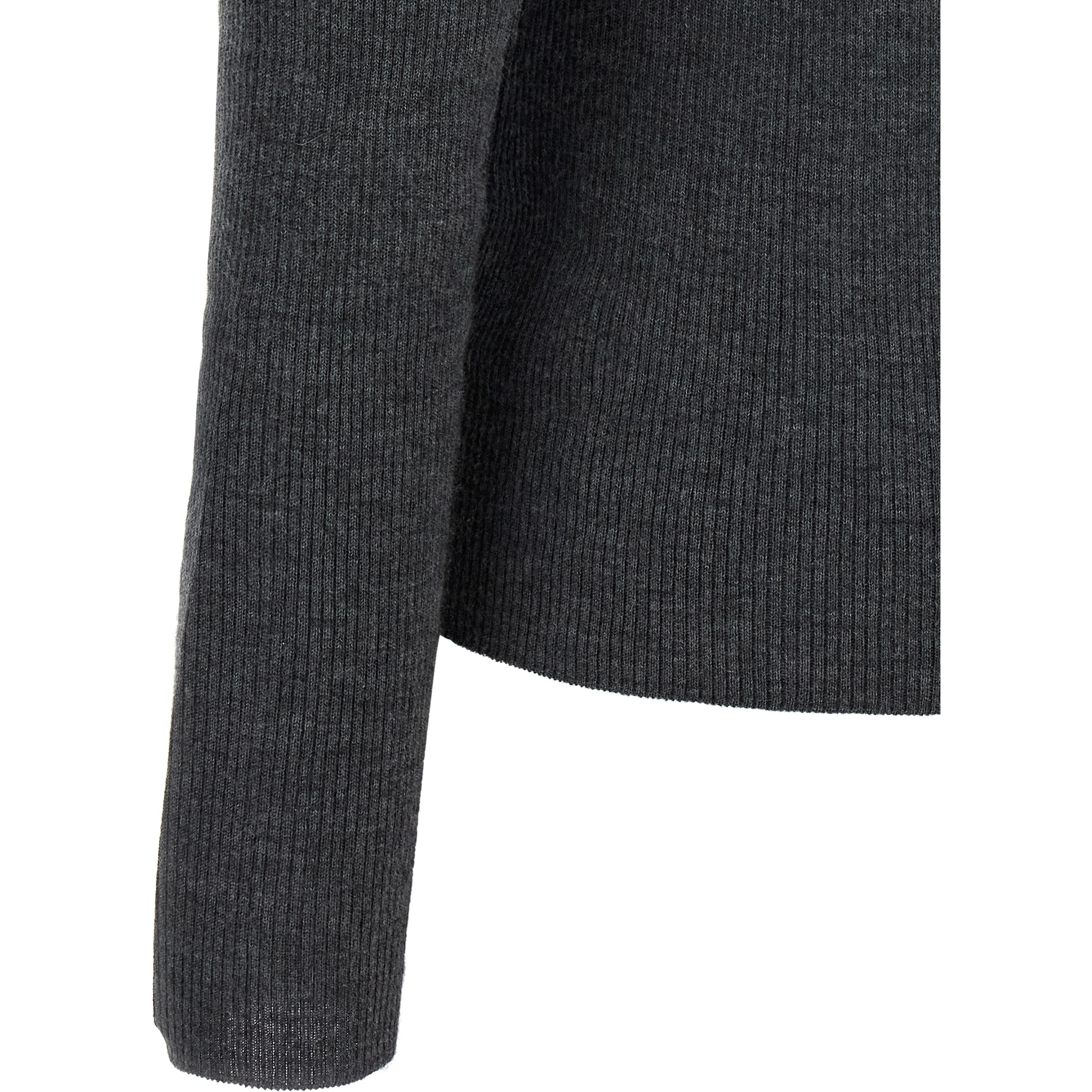 Gray Cashmere Polo Shirt