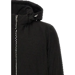 Black Wool Full-Length Jacket