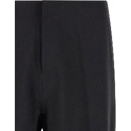 Black Nylon Athletic Pants
