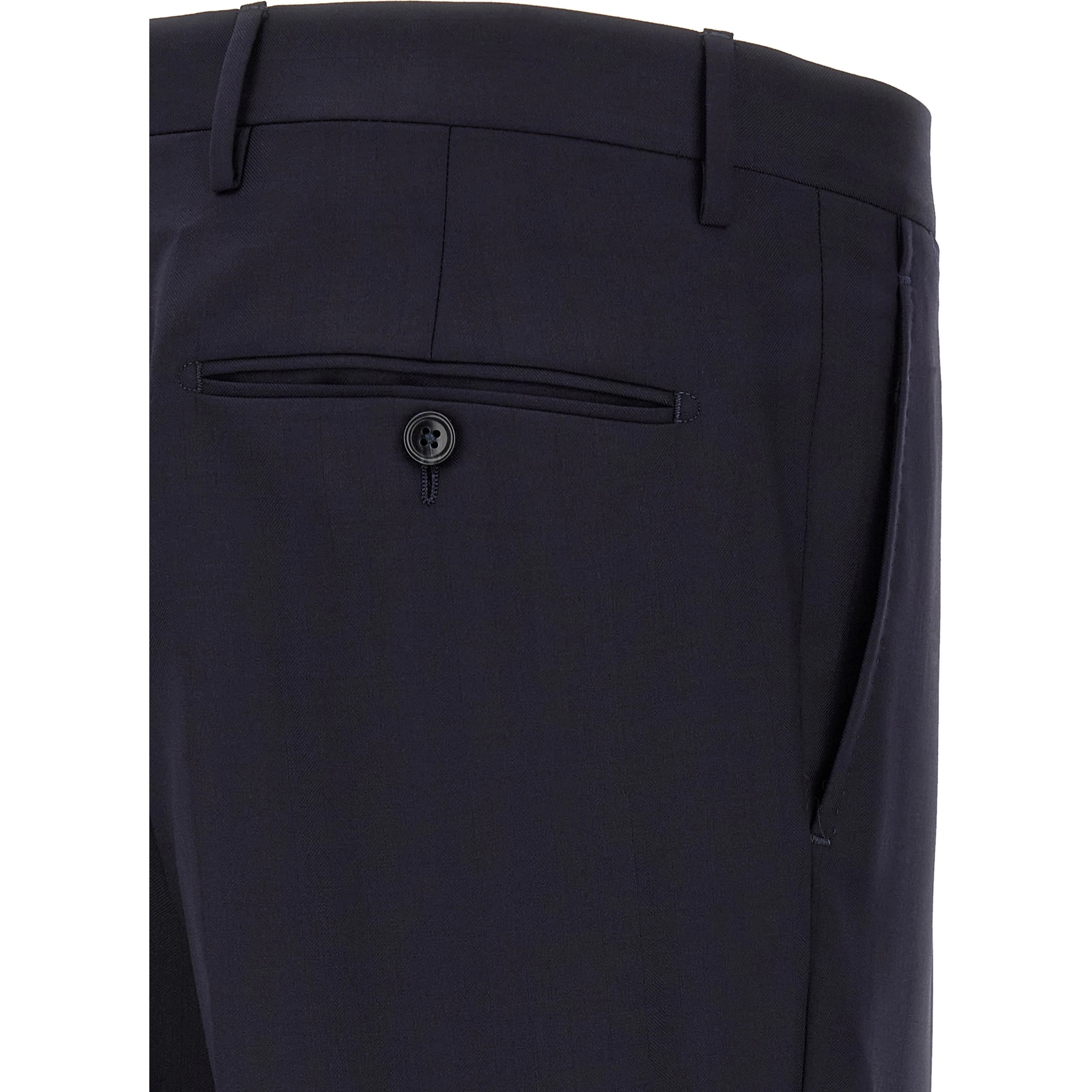 Blue Virgin Wool Two-Piece Suit