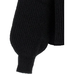 Black Wool Cardigan