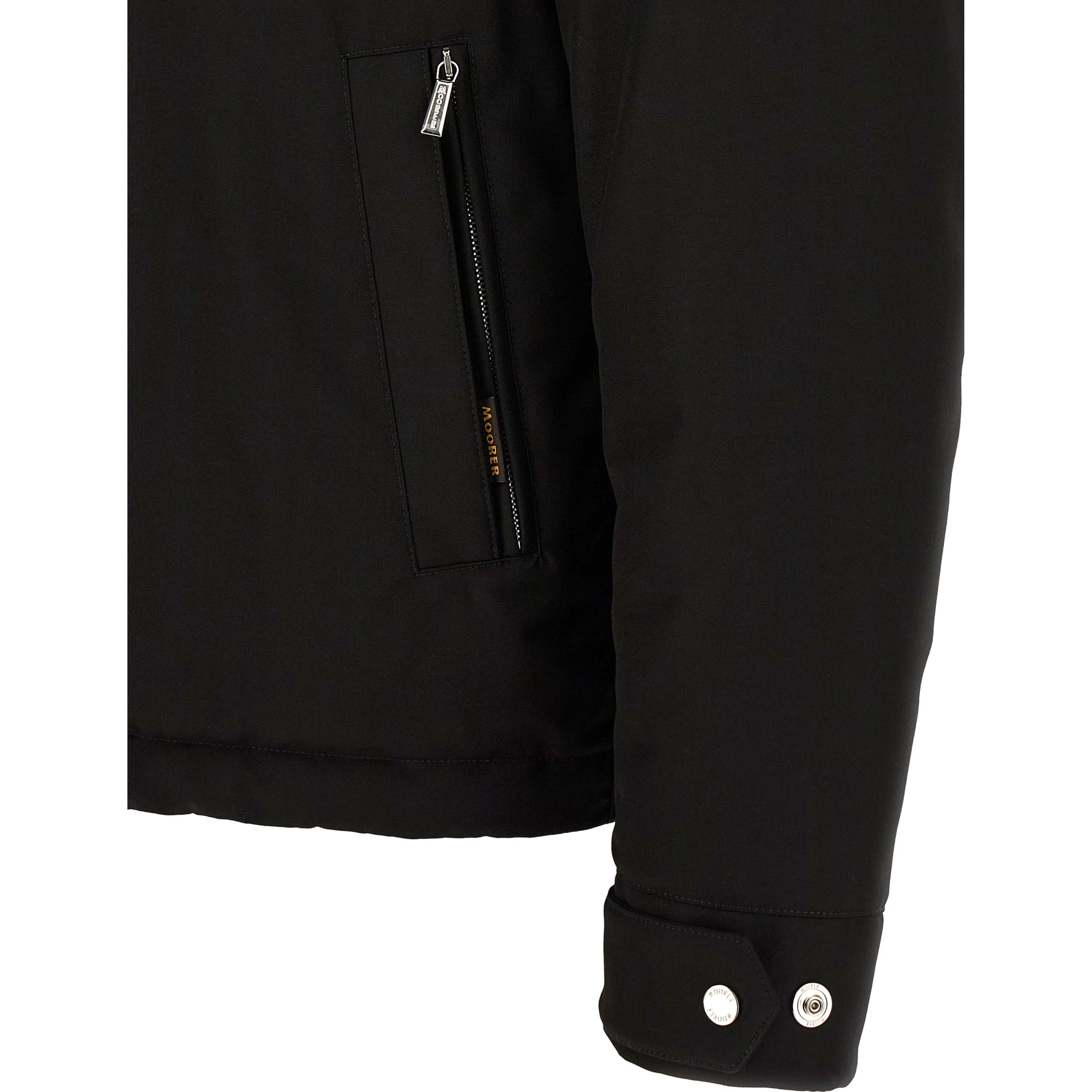 Black Wool Full-Length Jacket