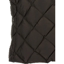 Brown Polyester Sleeveless Jacket