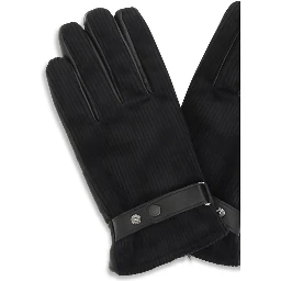 Black Calf Leather Bos Taurus Gloves