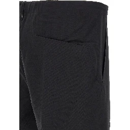 Black Nylon Athletic Pants