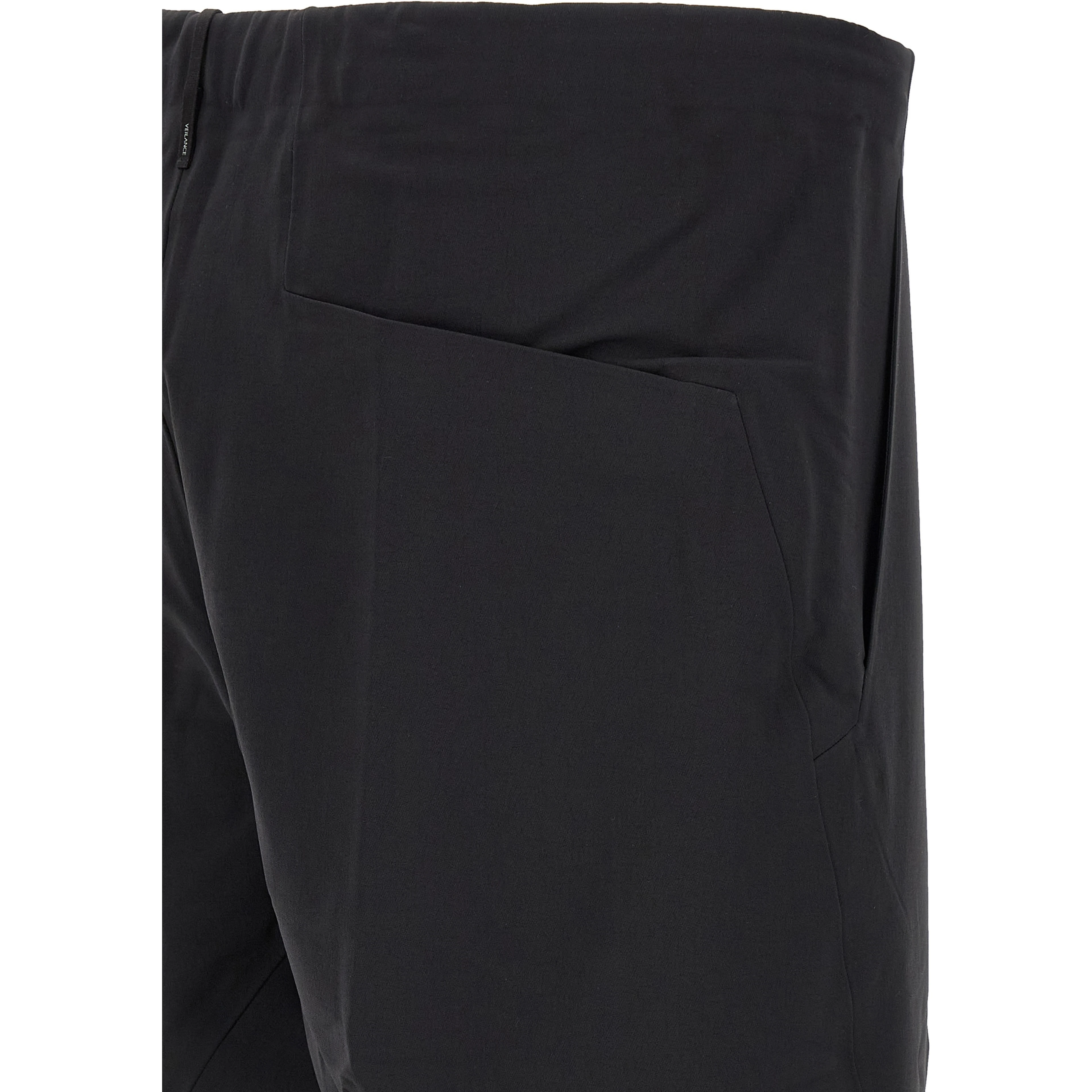 Black Nylon Athletic Pants