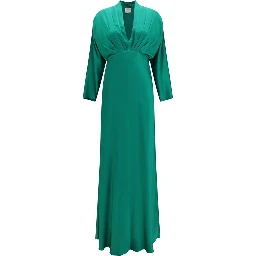 Bicolor Silk Cocktail Dress