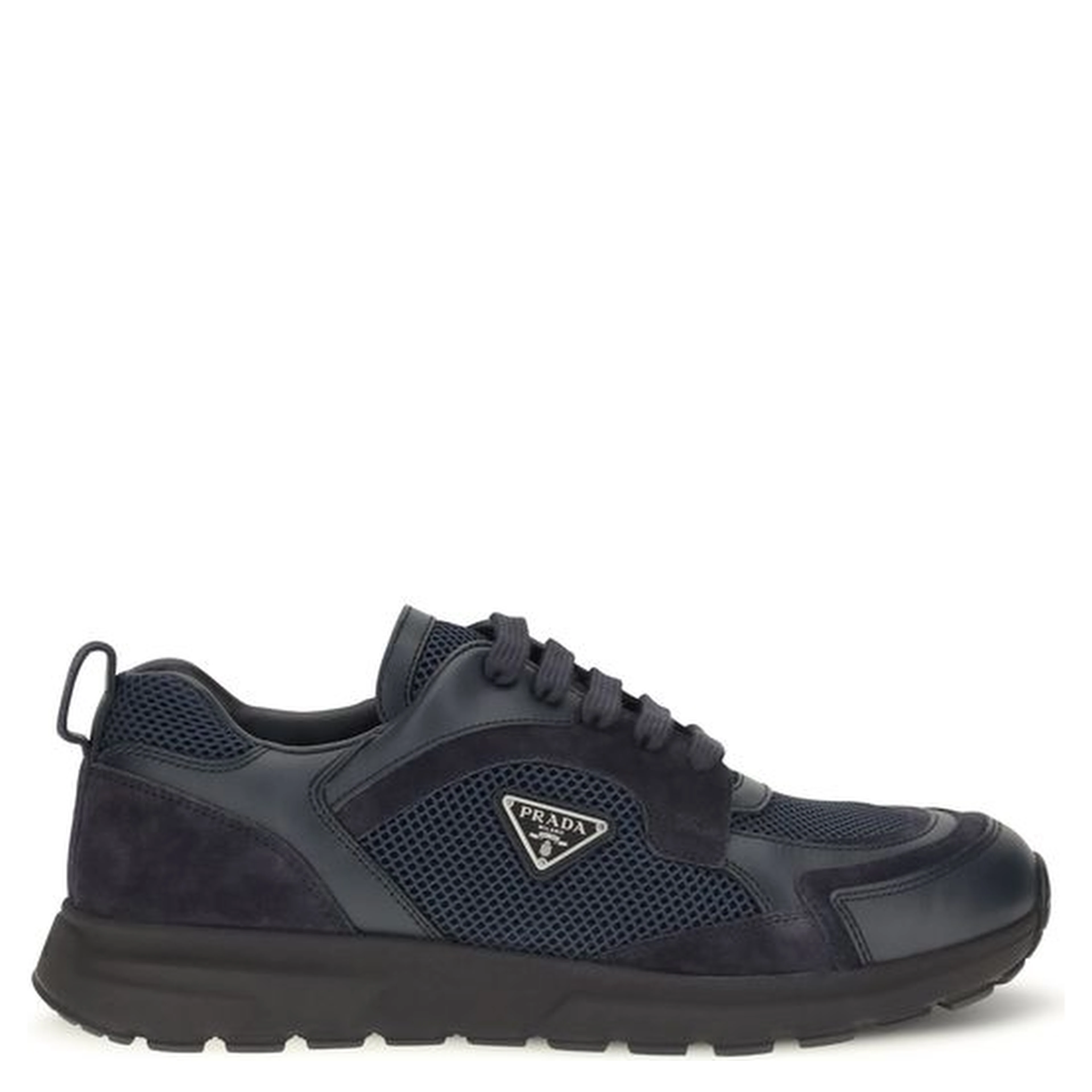 Blue Fabric Athletic Sneakers