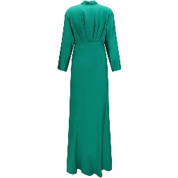 Bicolor Silk Cocktail Dress