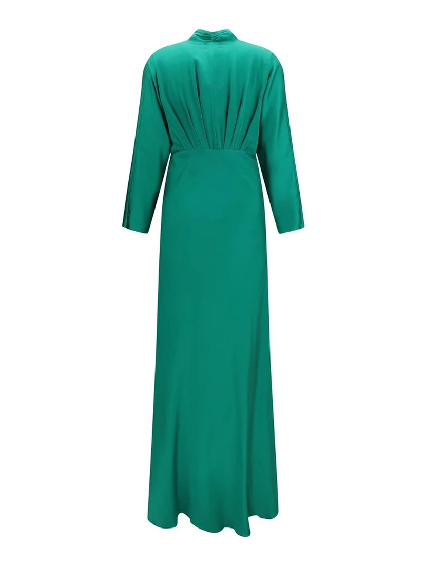 Bicolor Silk Cocktail Dress