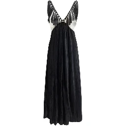 Black Viscose Casual Dress