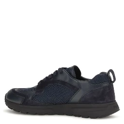Blue Fabric Athletic Sneakers